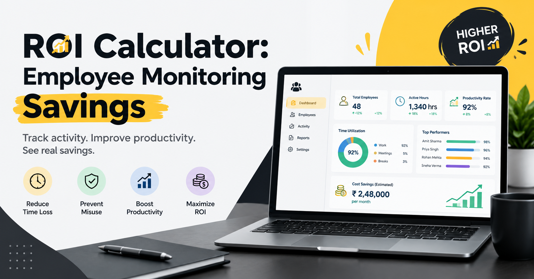 ROI Calculator: Employee Monitoring Savings